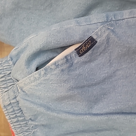 CHIC brand New old stock Kmart pull on denim pants elastic waist size 12P - Picture 9 of 9